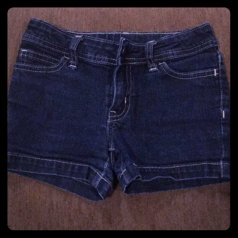 Girls Faded Glory Denim Shorts Size 6